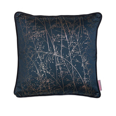 Whispering Grass French Navy Cushion