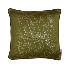 Whispering Grass Olive Cushion