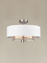 Franklite Windsor 3 lt Satin Nickel Ceiling Light