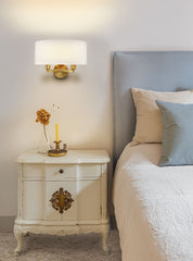 Franklite Windsor 2lt Wall Light Aged Brass