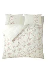 Laura Ashley Pussy Willow Winter Cranberry Red Duvet Cover and Pillowcase Set