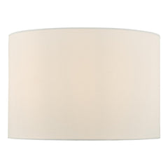 Yalena White Faux Silk Drum Shade 33cm