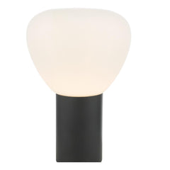 Zorah Touch Table Lamp Opal Glass and Matt Black