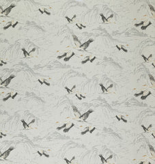 Laura Ashley Fabric Animalia Silver
