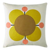 Orla Kiely Atomic Flower Primrose 45x45cm Microfibre Cushion