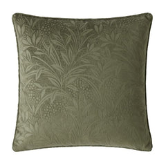 Laura Ashley Barley Embossed Olive Green 50x50cm Cushion
