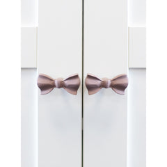 Laura Ashley Bow Drawer Pulls, Dusky Rose, Set of 4