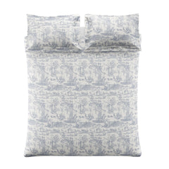 Laura Ashley Braysmith Toile Chambray Blue Bedding