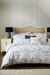 Laura Ashley Braysmith Toile Chambray Blue Bedding