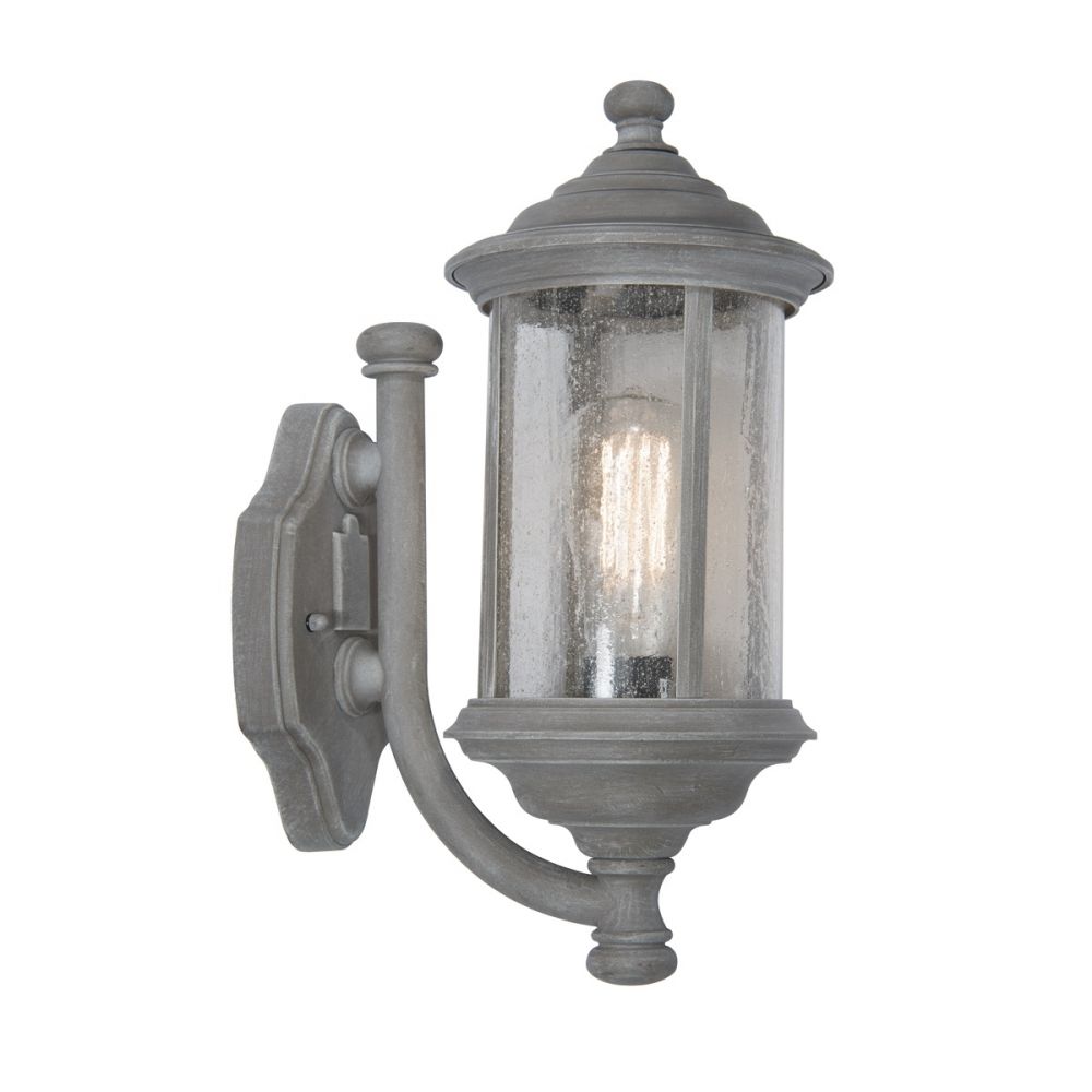 Brompton  Wall Light Spare Textured Glass