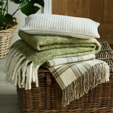 Laura Ashley Bronwen Olive Green Throw