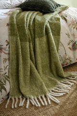 Laura Ashley Bronwen Olive Green Throw