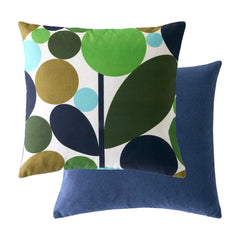 Orla Kiely Bubble Flower Evergreen Microfibre 45x45cm Cushion