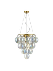 Franklite Bubbles Pendant lamp 4 Light Iridescent
