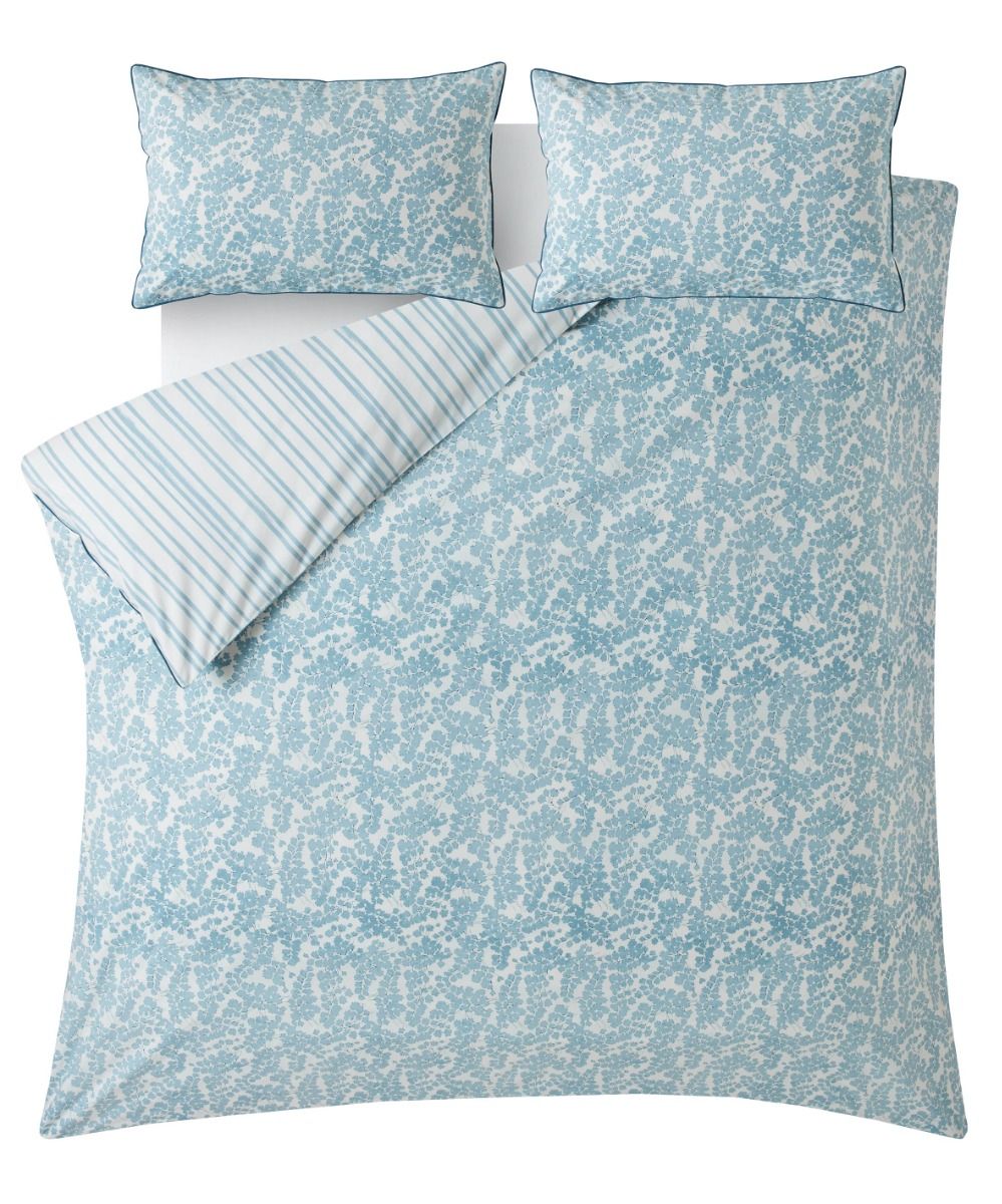 Laura Ashley Cariad Newport Blue Duvet Cover and Pillowcase Set