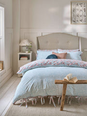 William Morris At Home Clover Powder Blue/madder Bedding
