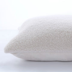Laura Ashley Coleford Faux Sheepskin Natural 45x45cm Microfibre Cushion