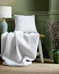 Laura Ashley Coleford Faux Sheepskin Natural 45x45cm Microfibre Cushion