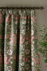 William Morris At Home Compton Brick Ready Made Curtains