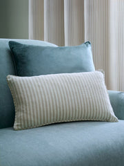 Laura Ashley Cornish Chenille Stripe Natural 30x50cm Microfibre Cushion