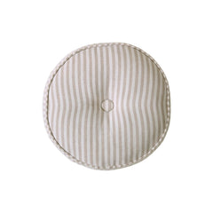 Laura Ashley Cornish Stripe Natural Mf 35x8cm Filled Circular Cushion