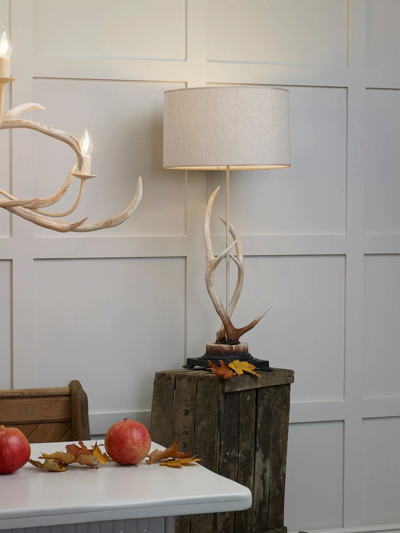 david hunt Modern antler light