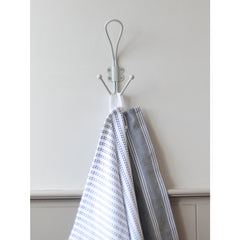 Laura Ashley, Double Hook, Soft Silver, 1 Pair