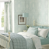 Laura Ashley Josette Wallpaper Duck Egg
