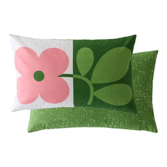 Orla Kiely Floret Bubblegum/basil Microfibre 40x60cm Cushion
