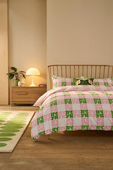 Orla Kiely Floret Check Dill Pink Bedding