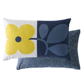 Orla Kiely Floret Dandelion/denim Microfibre 40x60cm Cushion