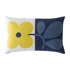 Orla Kiely Floret Dandelion/denim Microfibre 40x60cm Cushion