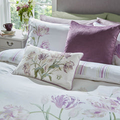 Laura Ashley Gosford Grape  Duvet Cover and Pillowcase Set