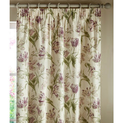 Laura Ashley Gosford Grape Ready Made Pencil Pleat Curtains