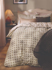 Laura Ashley Hartley Check Dark Truffle Brown Bedding