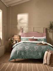 William Morris At Home Honeysuckle And Tulip Sage/plaster Bedding