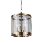 Magnalux Hudson 5 Light Pendant Antique Brass