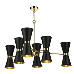 David Hunt Lighting Hyde 12 Light Black Chandelier HYD1222 - The Light Company