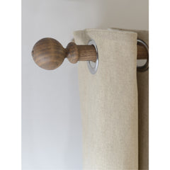 Laura Ashley Mitchell 28mm Eyelet Pole, Light Chestnut