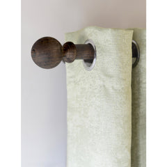 Laura Ashley Mitchell 28mm Eyelet Pole, Dark Chestnut