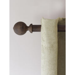 Laura Ashley Mitchell 28mm Eyelet Pole, Dark Chestnut