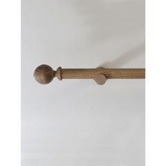 Laura Ashley Mitchell 28mm Eyelet Pole, Light Chestnut