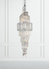 Magnalux, Isla 19 Light 1600mm Crystal Polished Chrome
