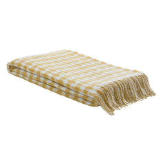 Laura Ashley Knapton Ochre Yellow 130x170cm Throw