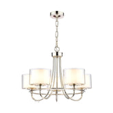 Laura Ashley Southwell 5 Light Pendant Polished Nickel