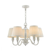 Laura Ashley Ellis 5 Light Ivory with Shades