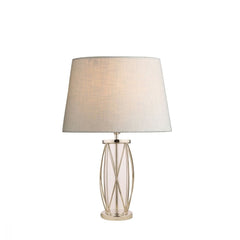 Laura Ashley Beckworth Small Table Lamp Nickel