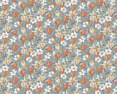 Laura Ashley Fabric Tulips - Dusky Sea Spray