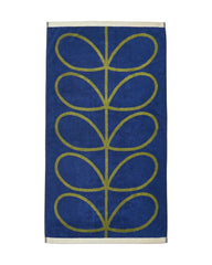 Orla Kiely Linear Stem Towels Navy / Olive l Towels