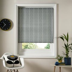 Orla Kiely Linear Stem Silver Ready Made Roller Blind